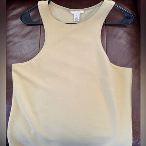 H&M women’s gold summer tank: new without tags. No rips or stains.